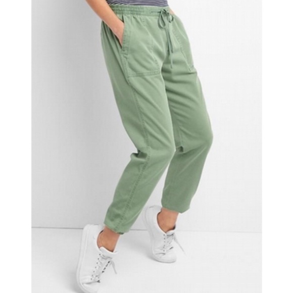 GAP Pants - {Gap} Light Green Twill Utility Joggers (size: L)